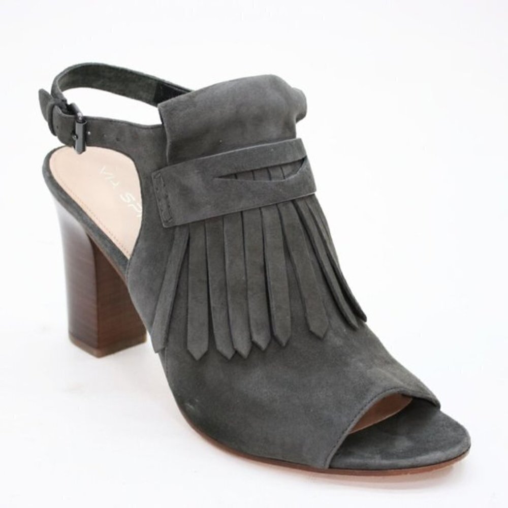 Via Spiga Kilty Peep Toe Slingbacks sandals shoetie 11M